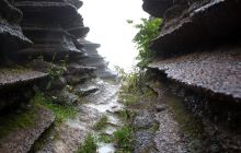 烟浓雾雨红石林