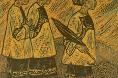 贵州杨修林版画作品——少数民族妇女