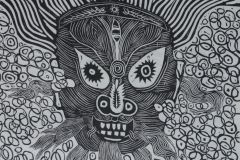 贵州杨修林版画作品——傩韵